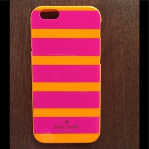 Kate Spade Pink Orange Stripe Case for iPhone 6/6s